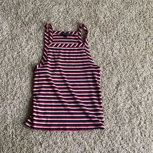 Red white and blue top